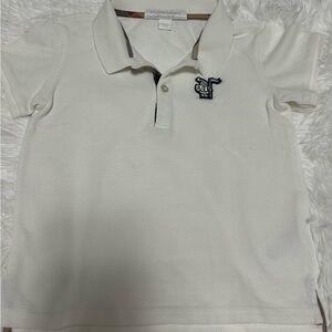 Burberry Kids White Polo Shirt